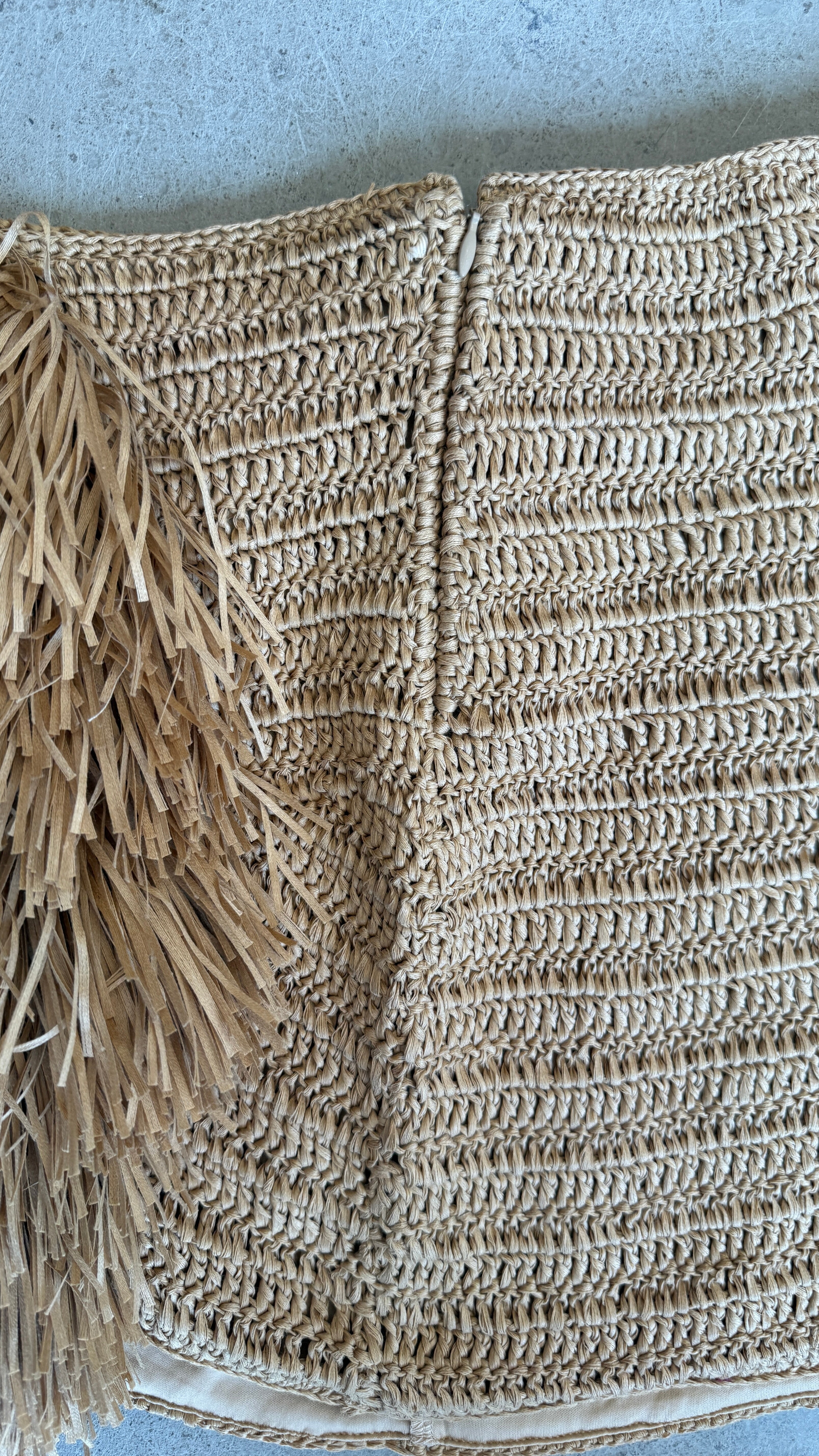 Raffia Mini Skirt