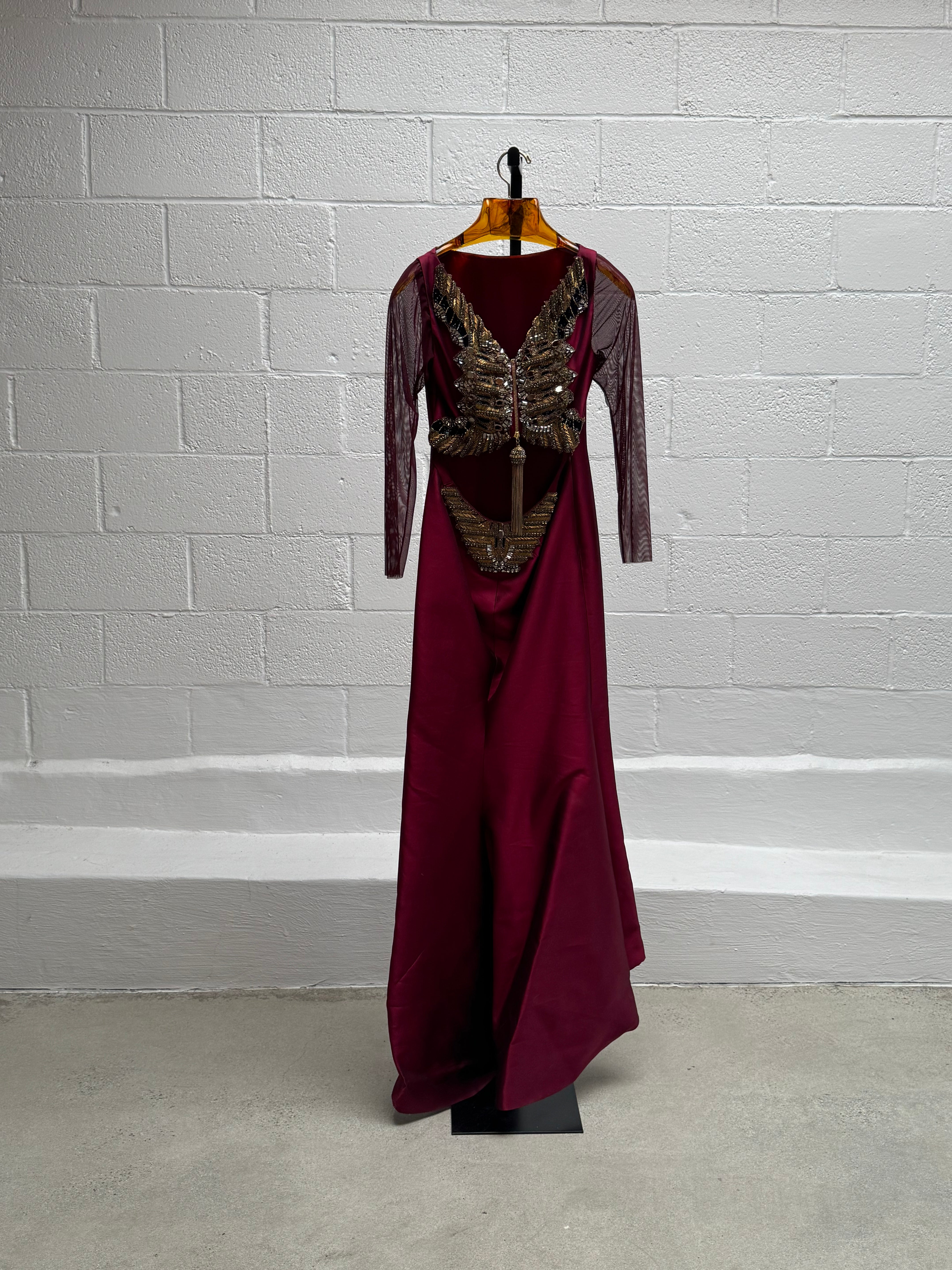Red Gown with Exquisite Back