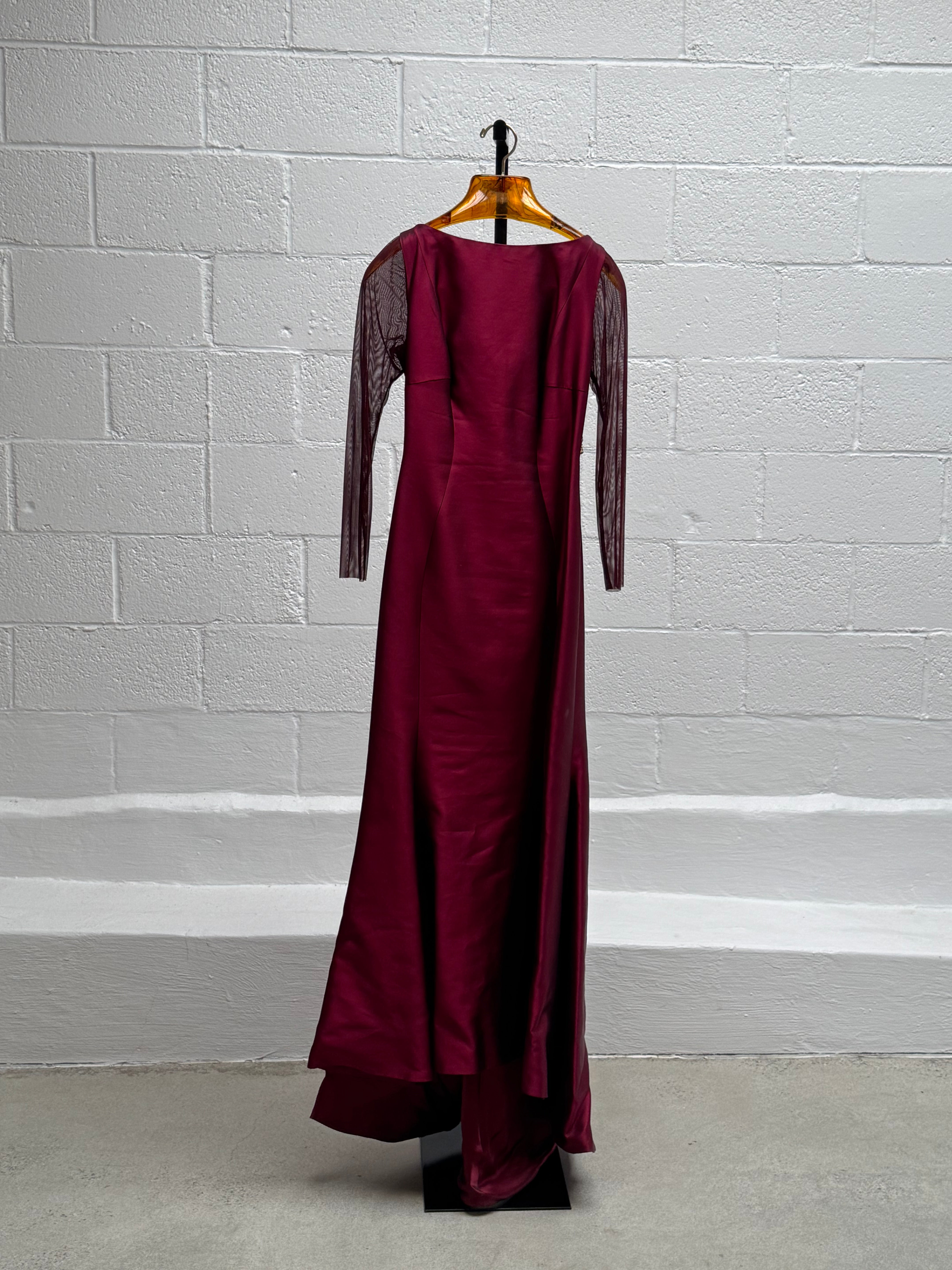 Red Gown with Exquisite Back