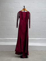 Red Gown with Exquisite Back