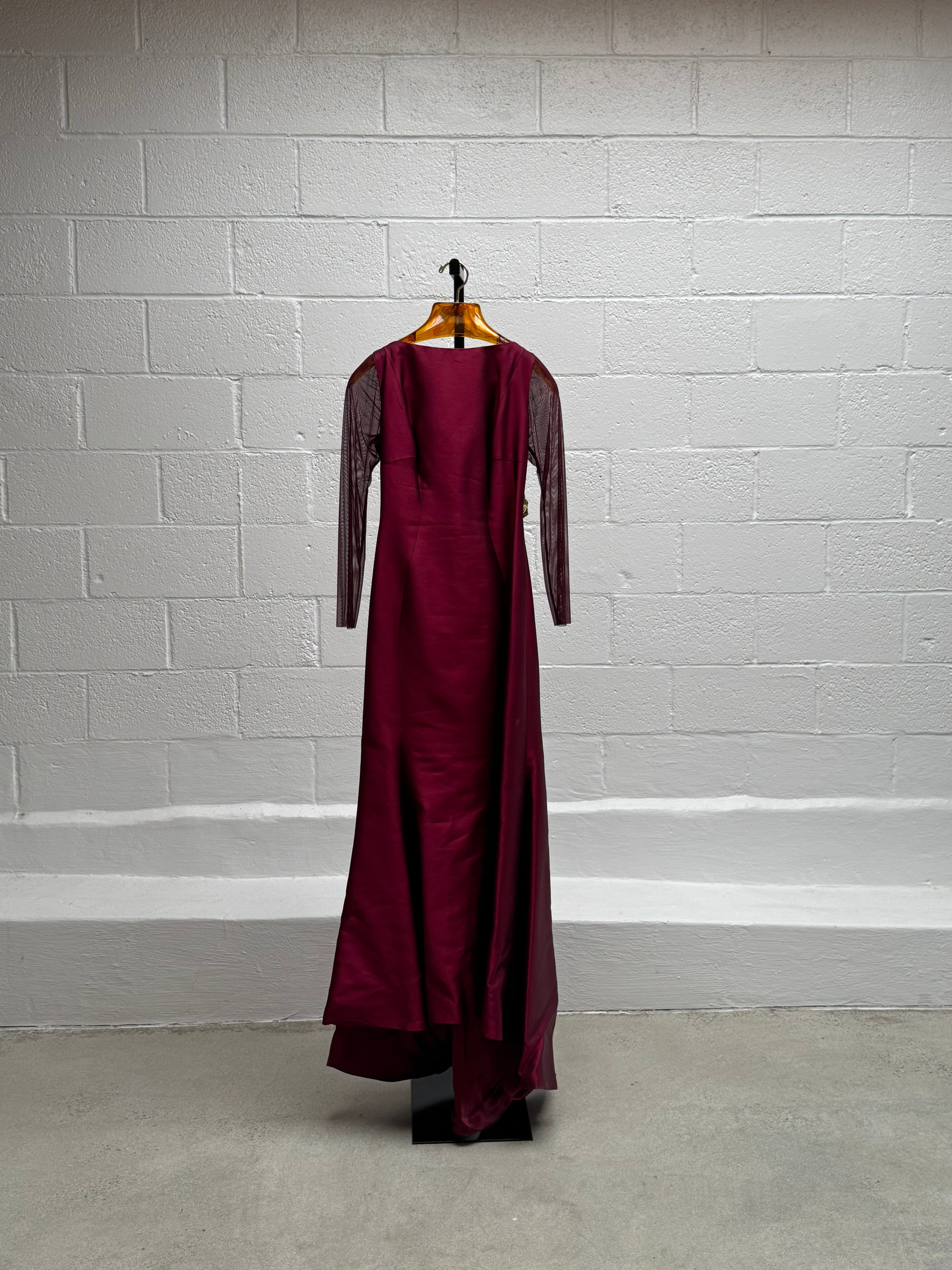 Red Gown with Exquisite Back