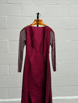 Red Gown with Exquisite Back
