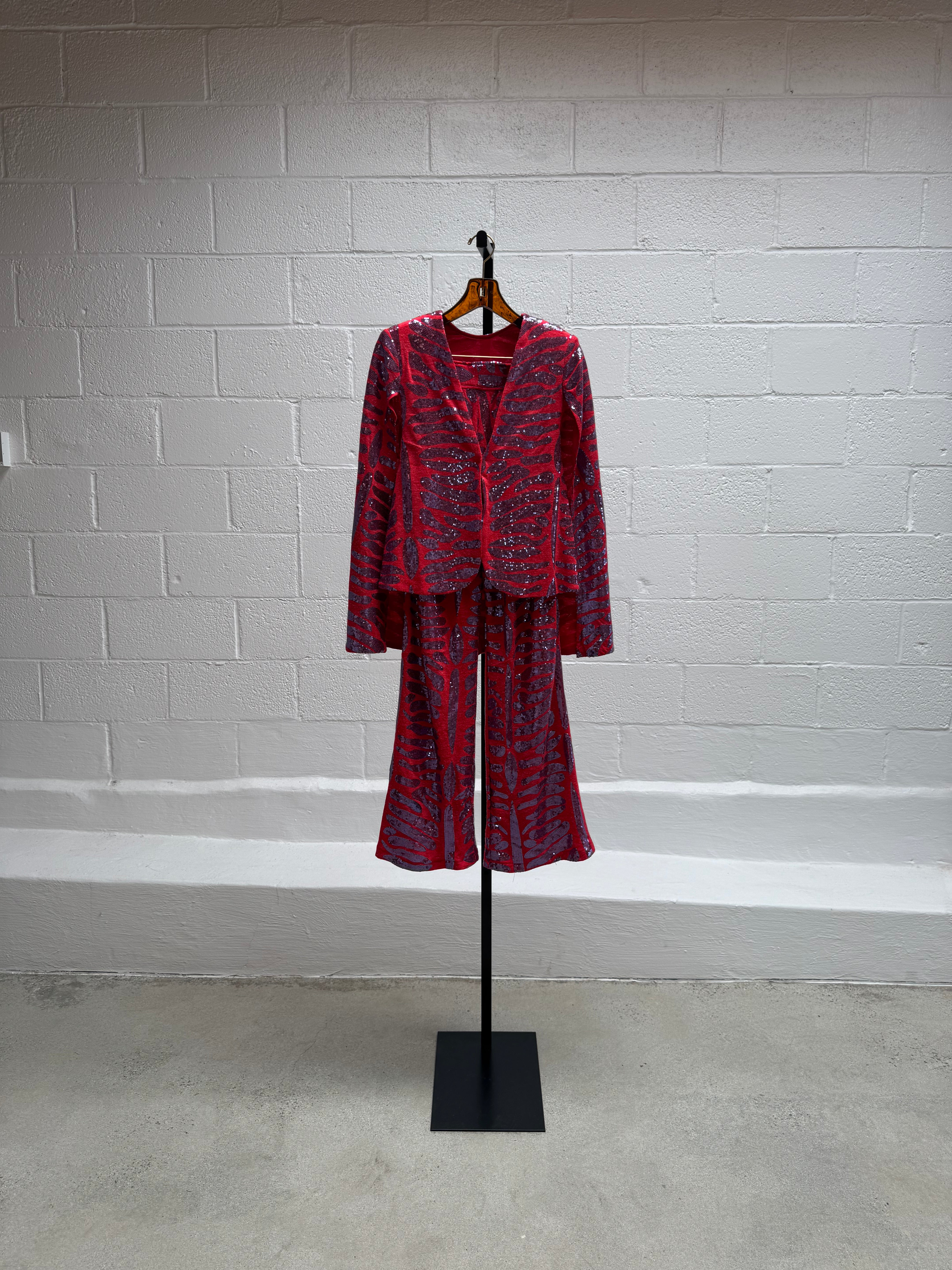 Custom Pant and Jacket Sequins Set
