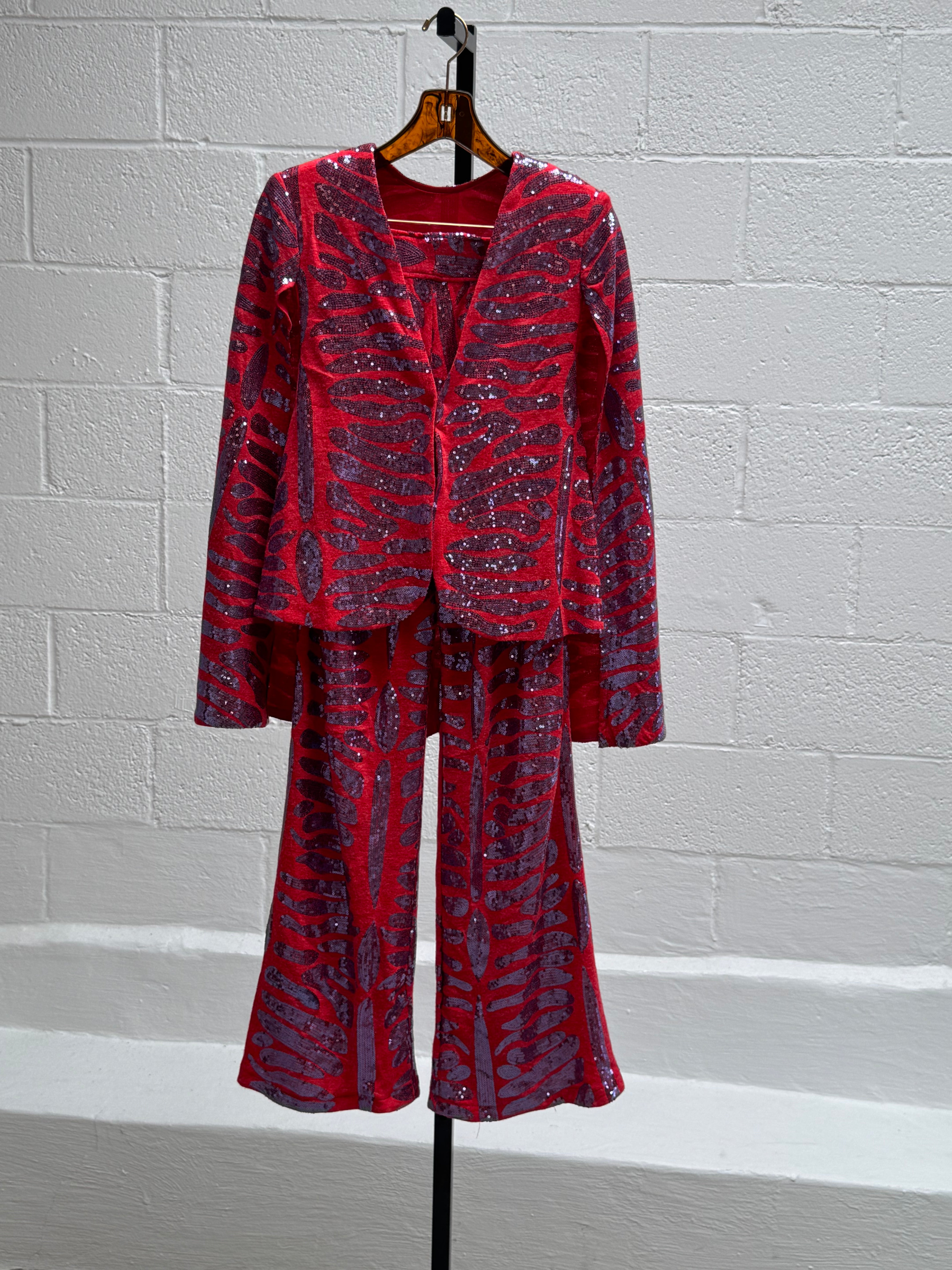 Custom Pant and Jacket Sequins Set