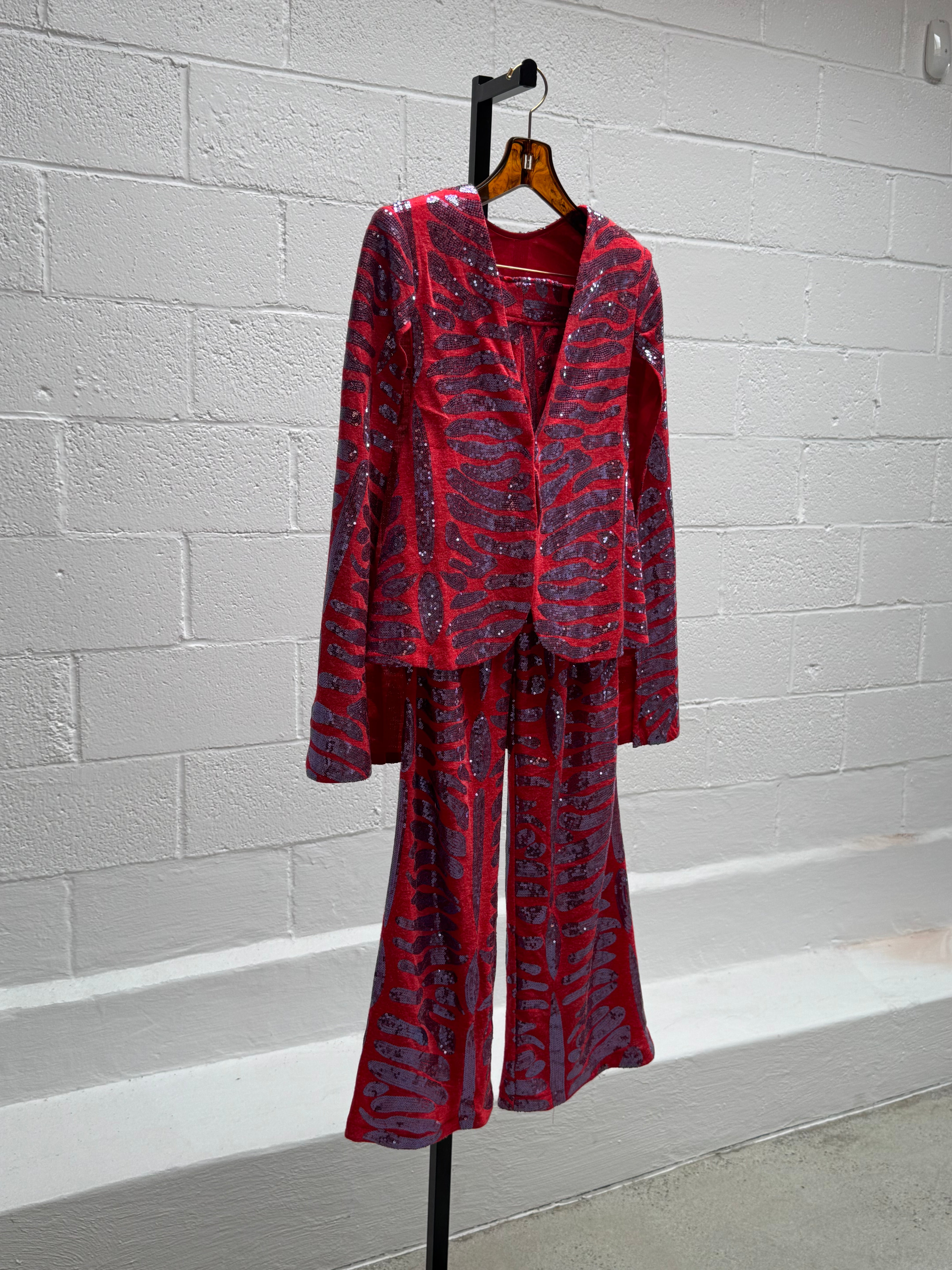 Custom Pant and Jacket Sequins Set