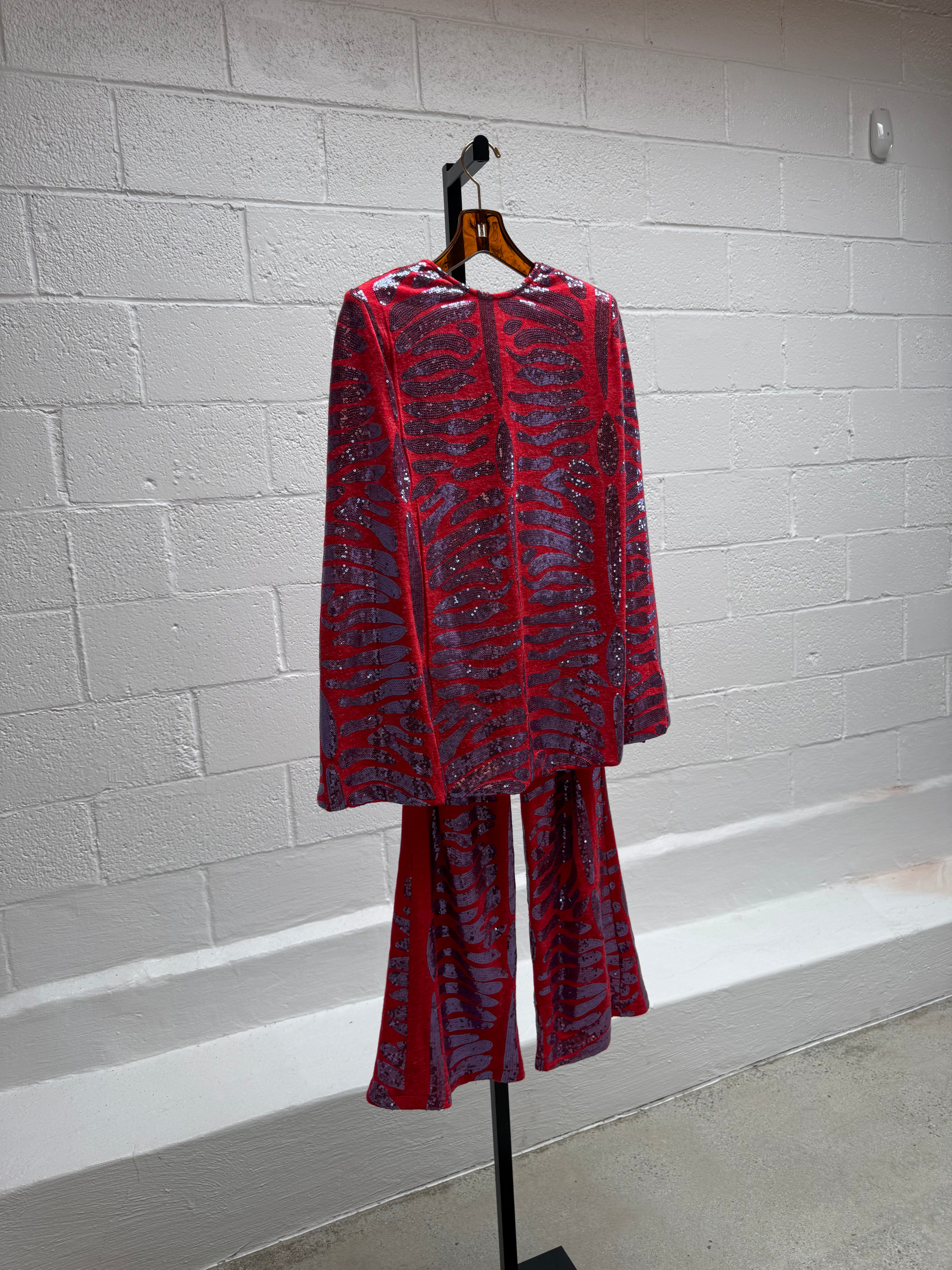 Custom Pant and Jacket Sequins Set
