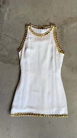 1980s Paco Rabanne White Dress