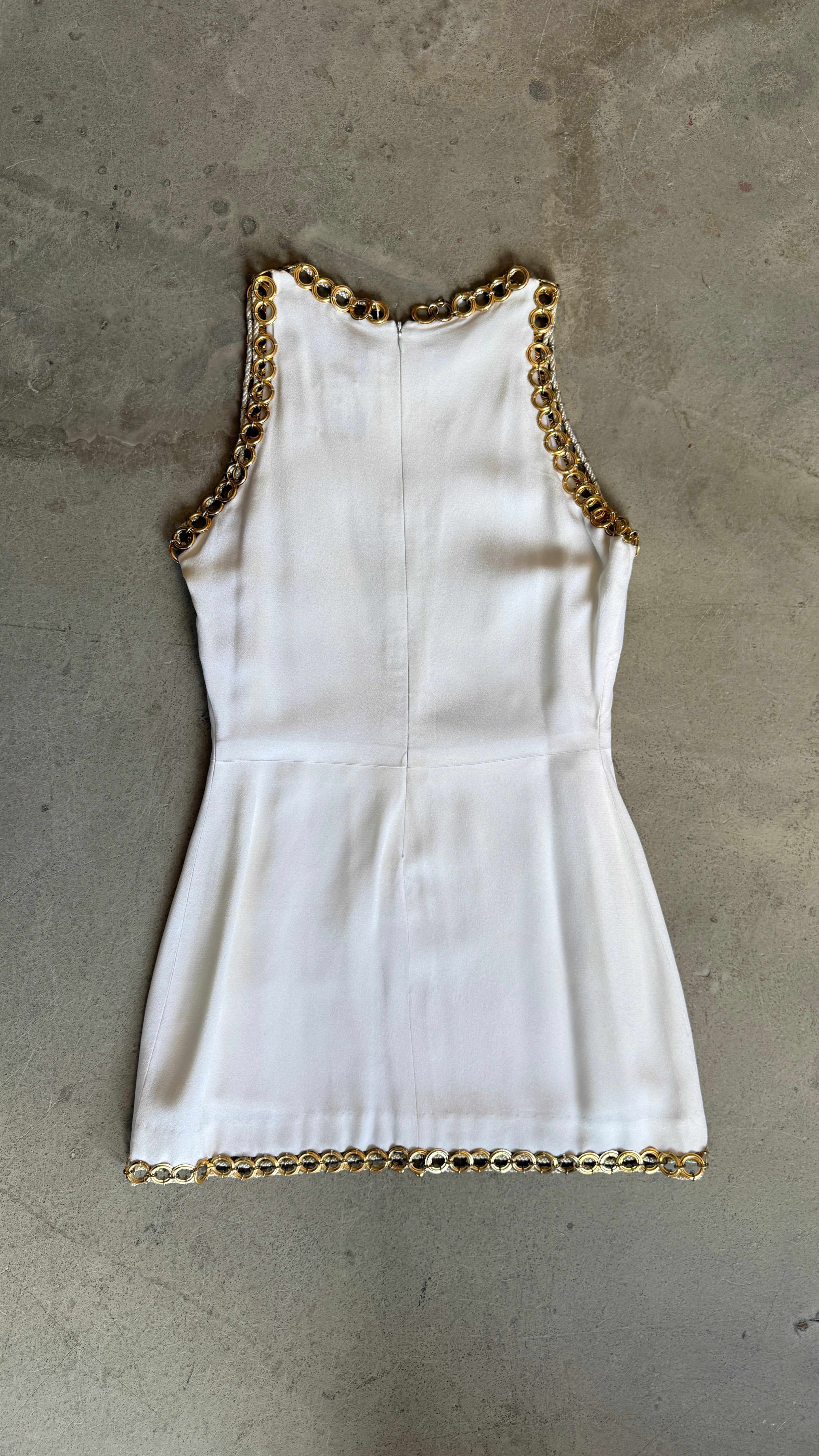 1980s Paco Rabanne White Dress
