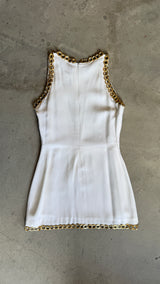 1980s Paco Rabanne White Dress
