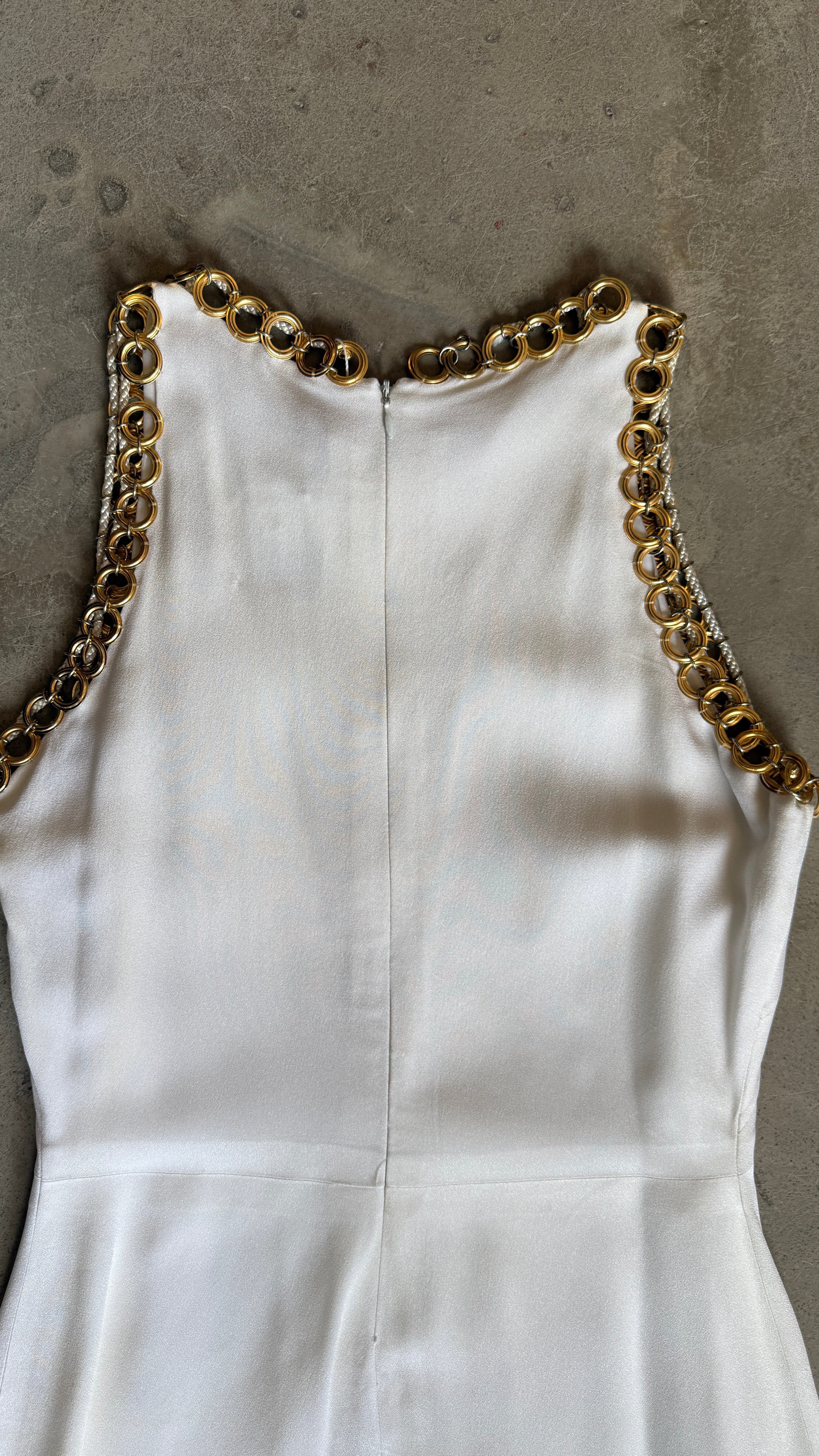 1980s Paco Rabanne White Dress
