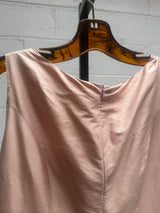 Baby Pink and Silver beading Vintage Gown