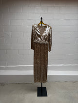 Gold Beaded Gown