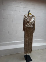 Gold Beaded Gown