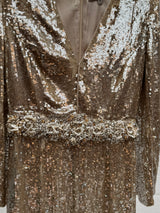 Gold Beaded Gown
