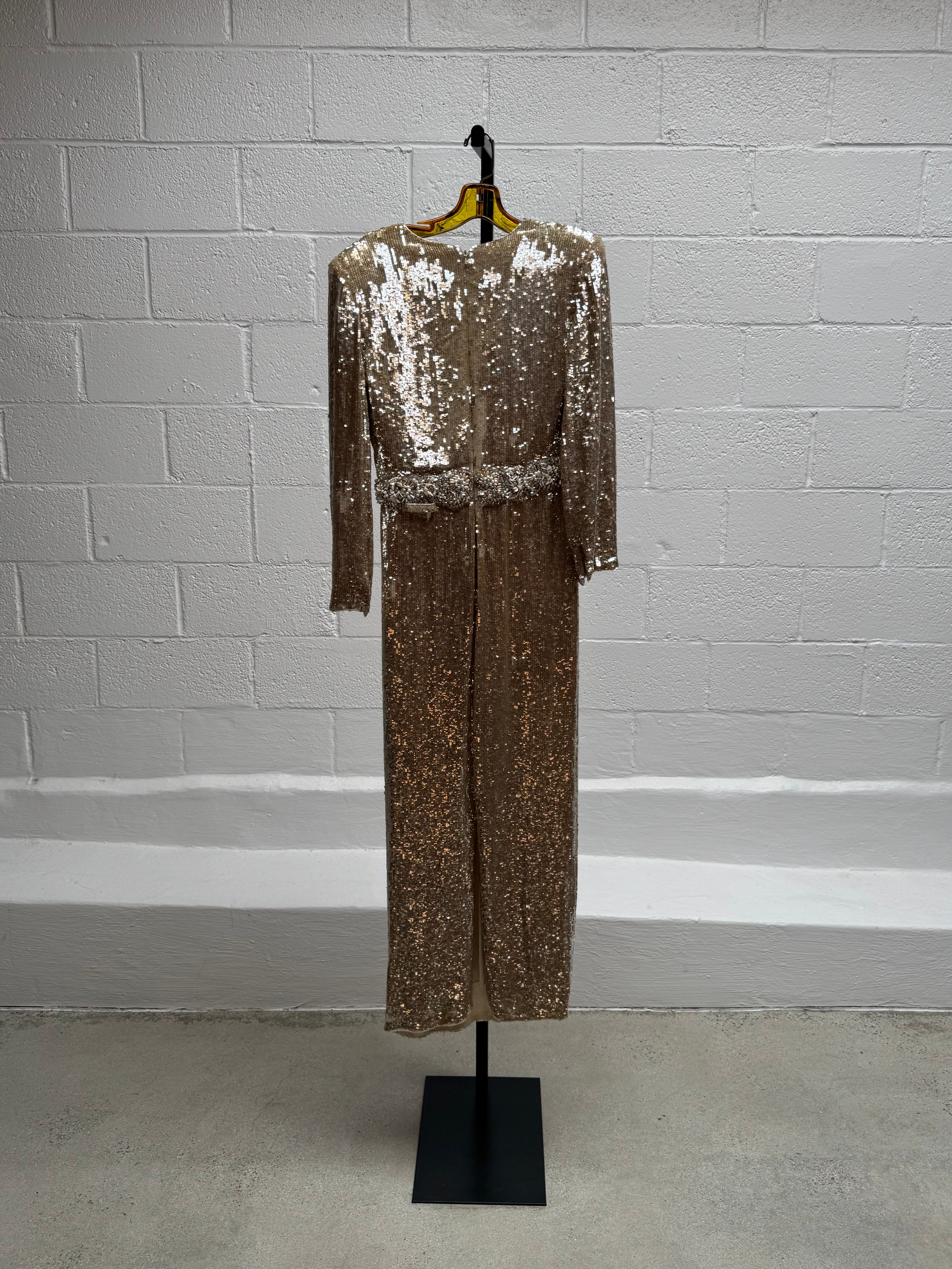 Gold Beaded Gown