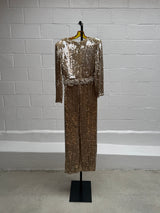 Gold Beaded Gown