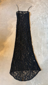 Black Lace Beaded Dress