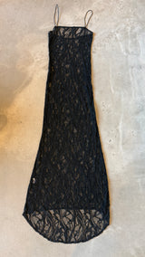 Black Lace Beaded Dress