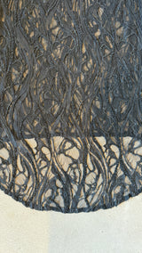 Black Lace Beaded Dress