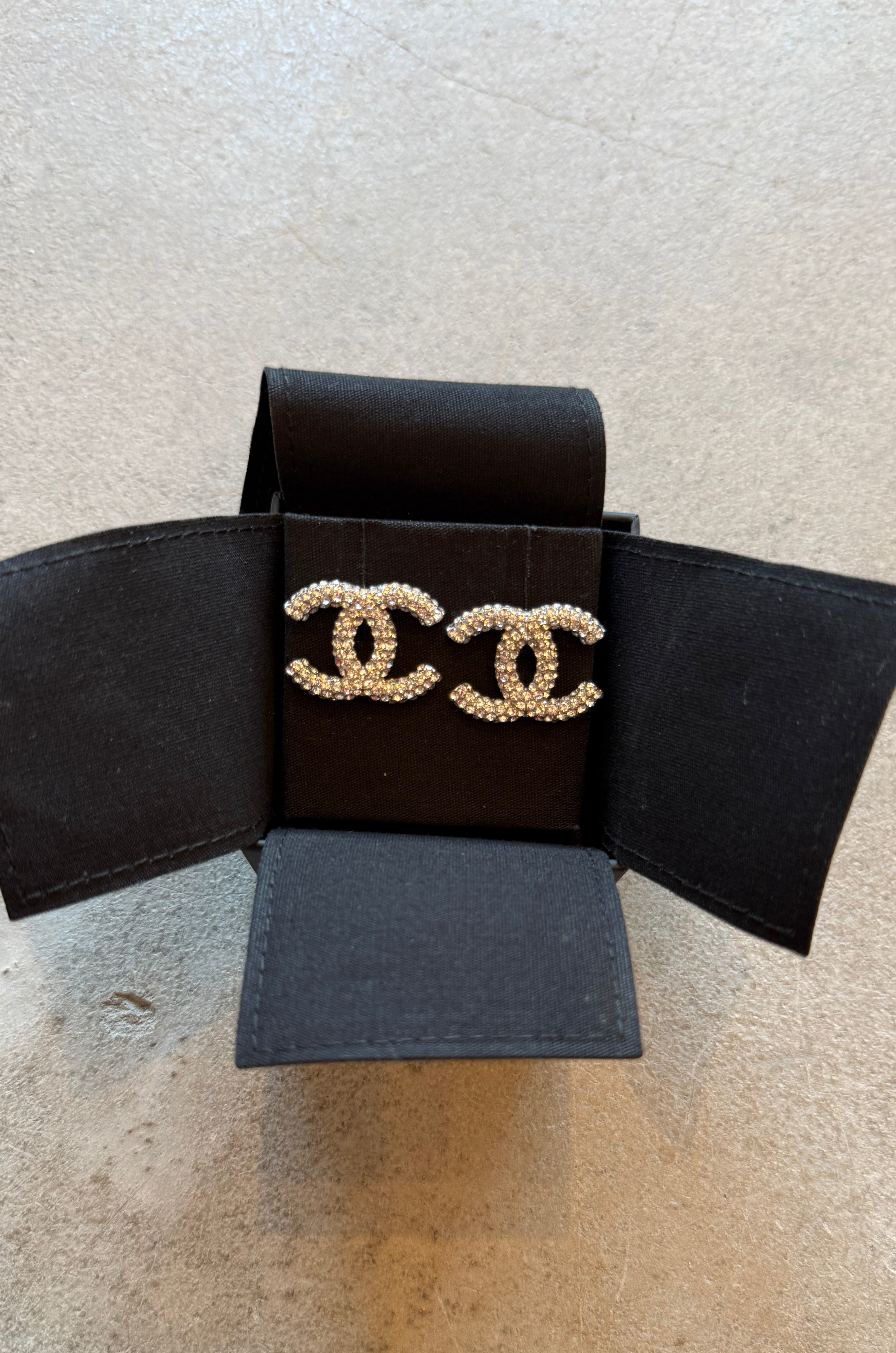 CC Crystal Stud Earrings