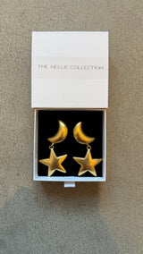 Moon & Star Earrings