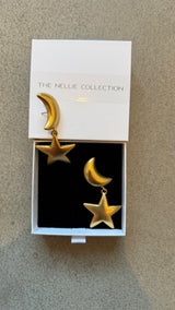 Moon & Star Earrings