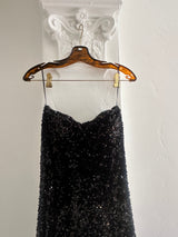 Strapless Sequin Gown