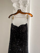 Strapless Sequin Gown