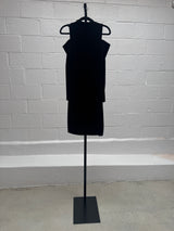Black Velvet Cut Out Dress