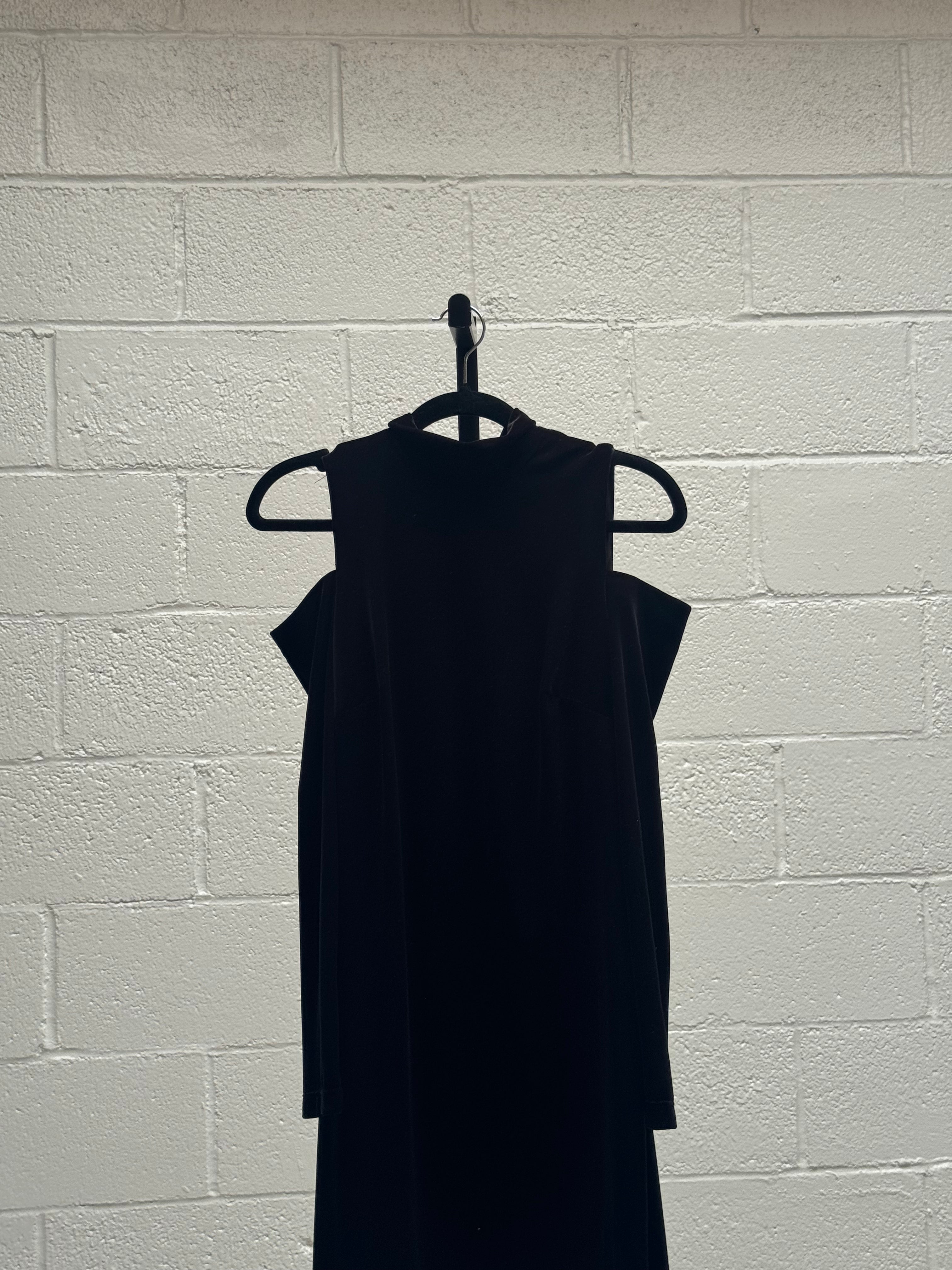 Black Velvet Cut Out Dress