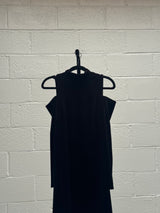 Black Velvet Cut Out Dress