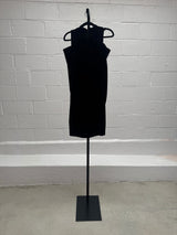 Black Velvet Cut Out Dress