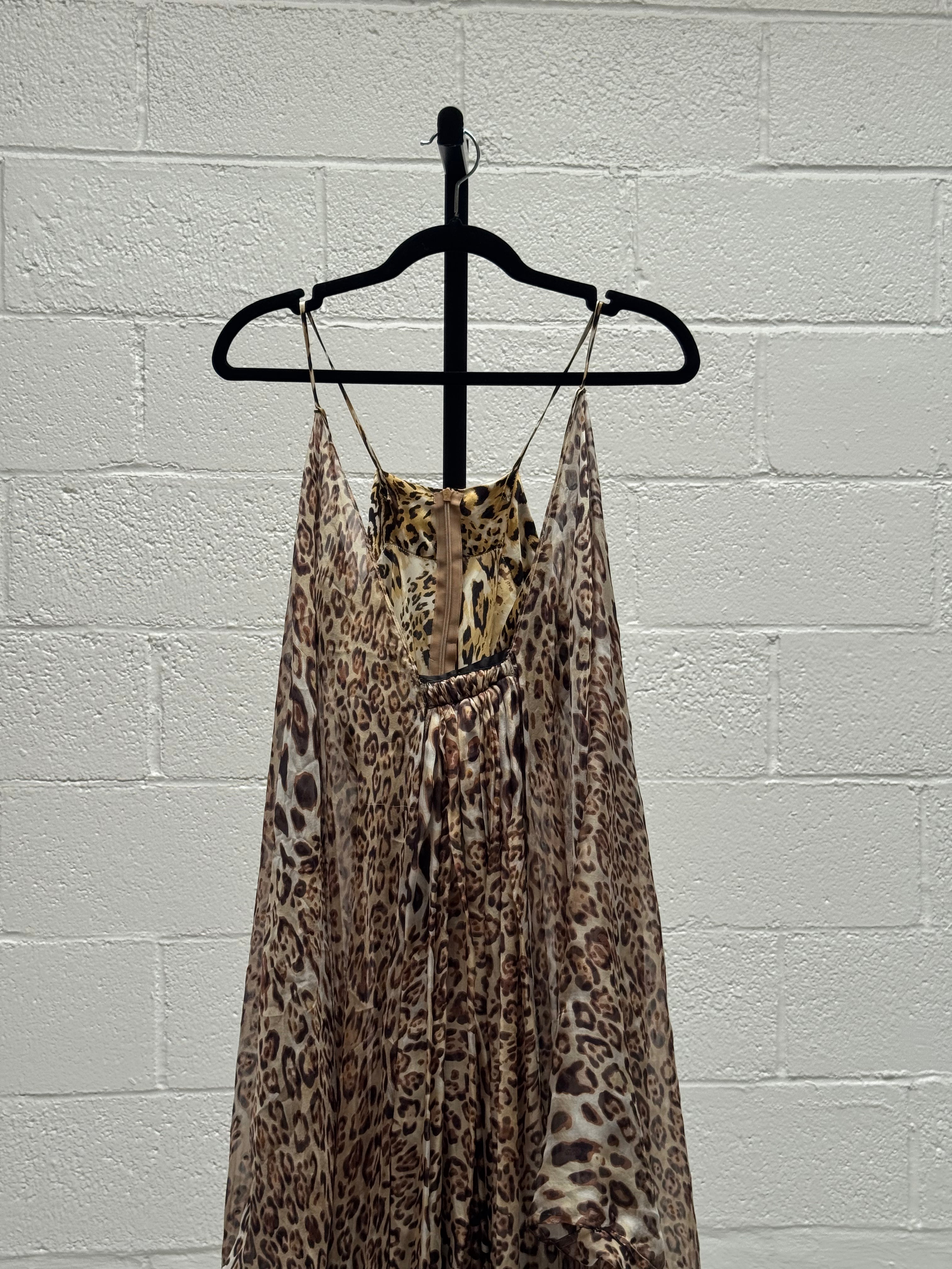 Leopard Print Silk Dress
