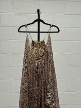 Leopard Print Silk Dress