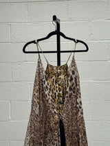 Leopard Print Silk Dress