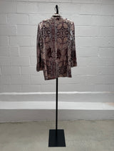 Floral Print Sequins Suit