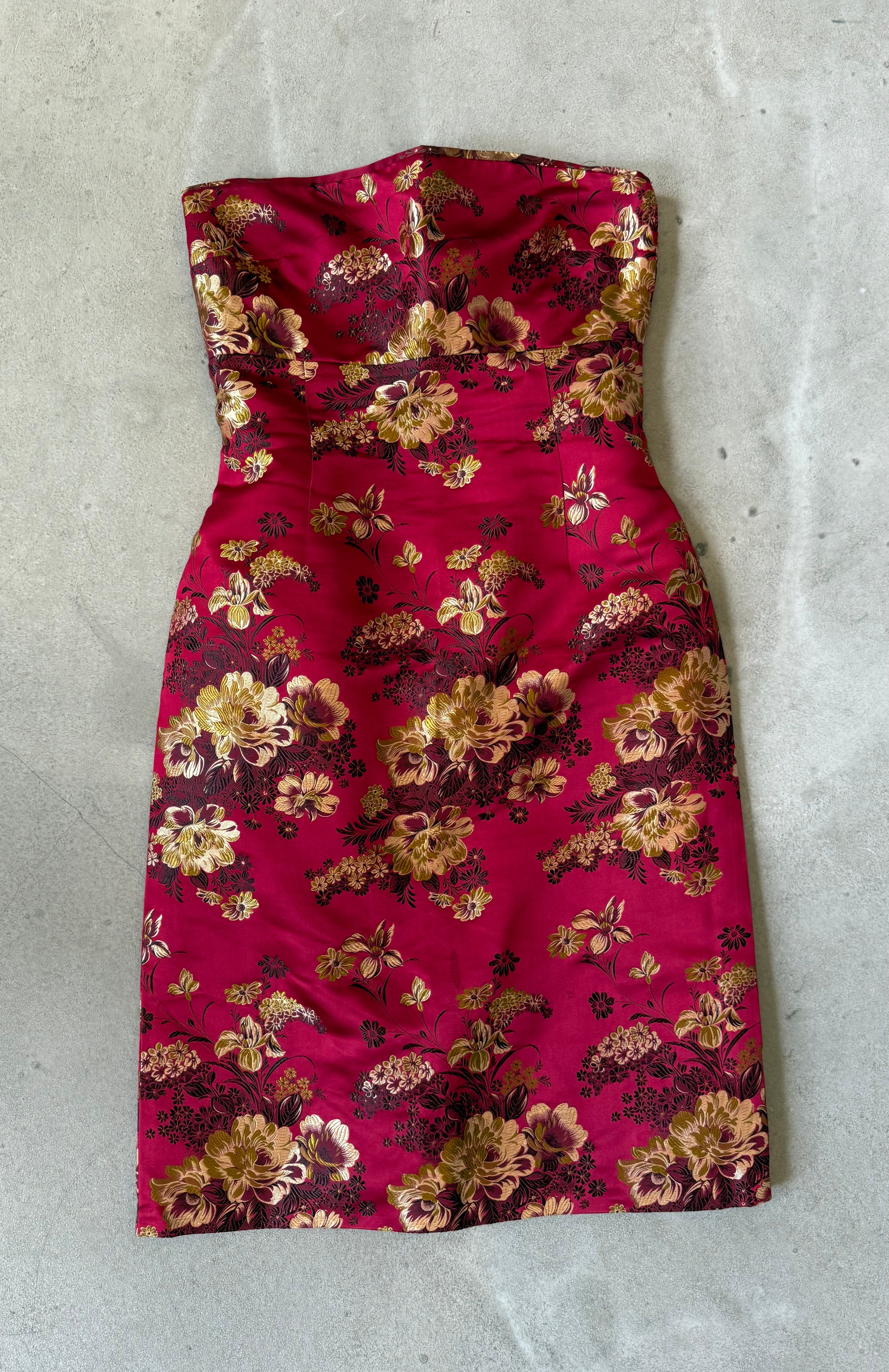 Vintage Chinese Red Dress