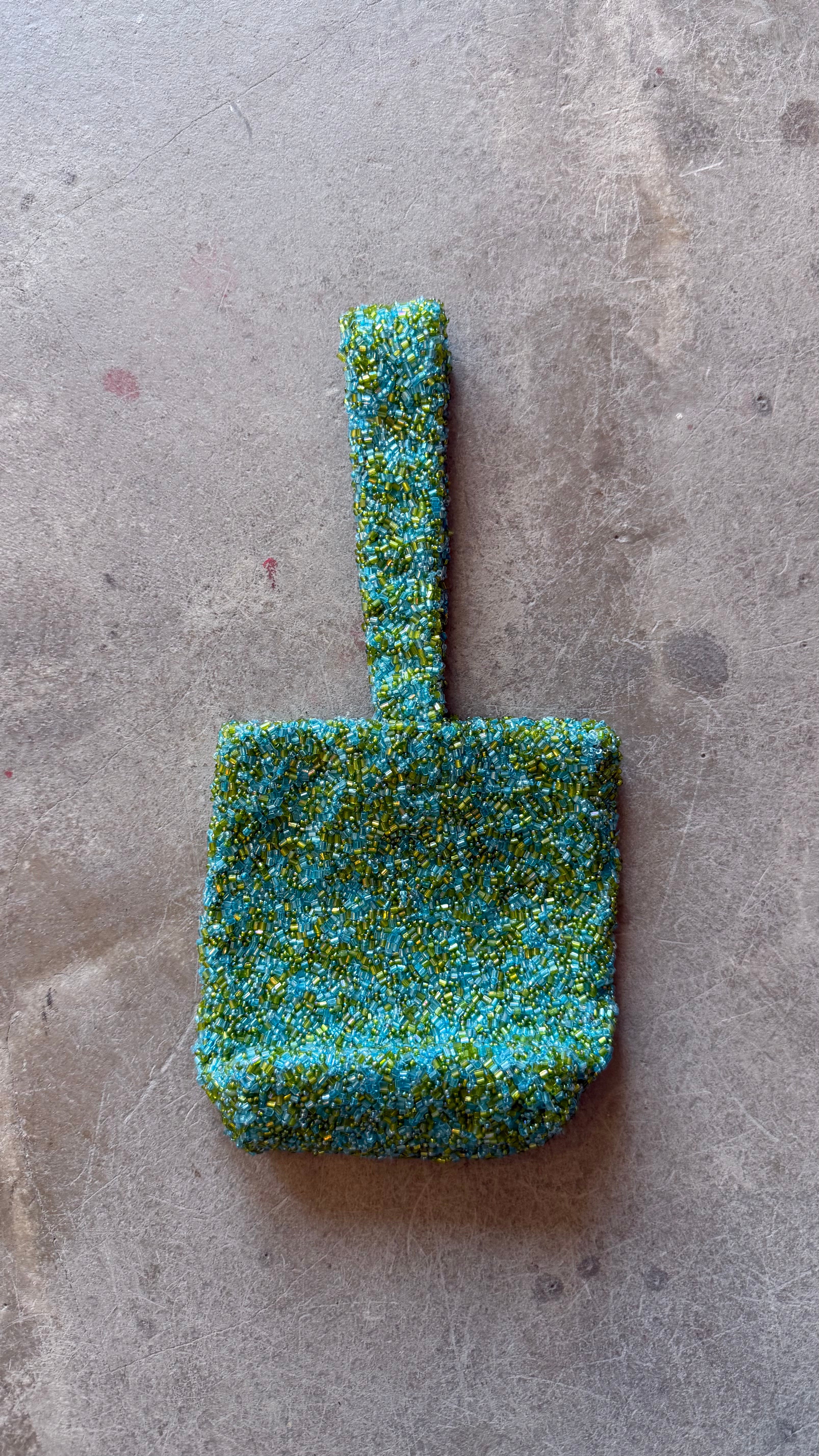 Beaded Green Small Bag