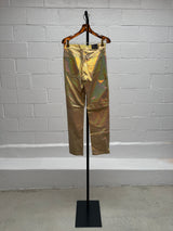 Metallic Gold Leather Suit