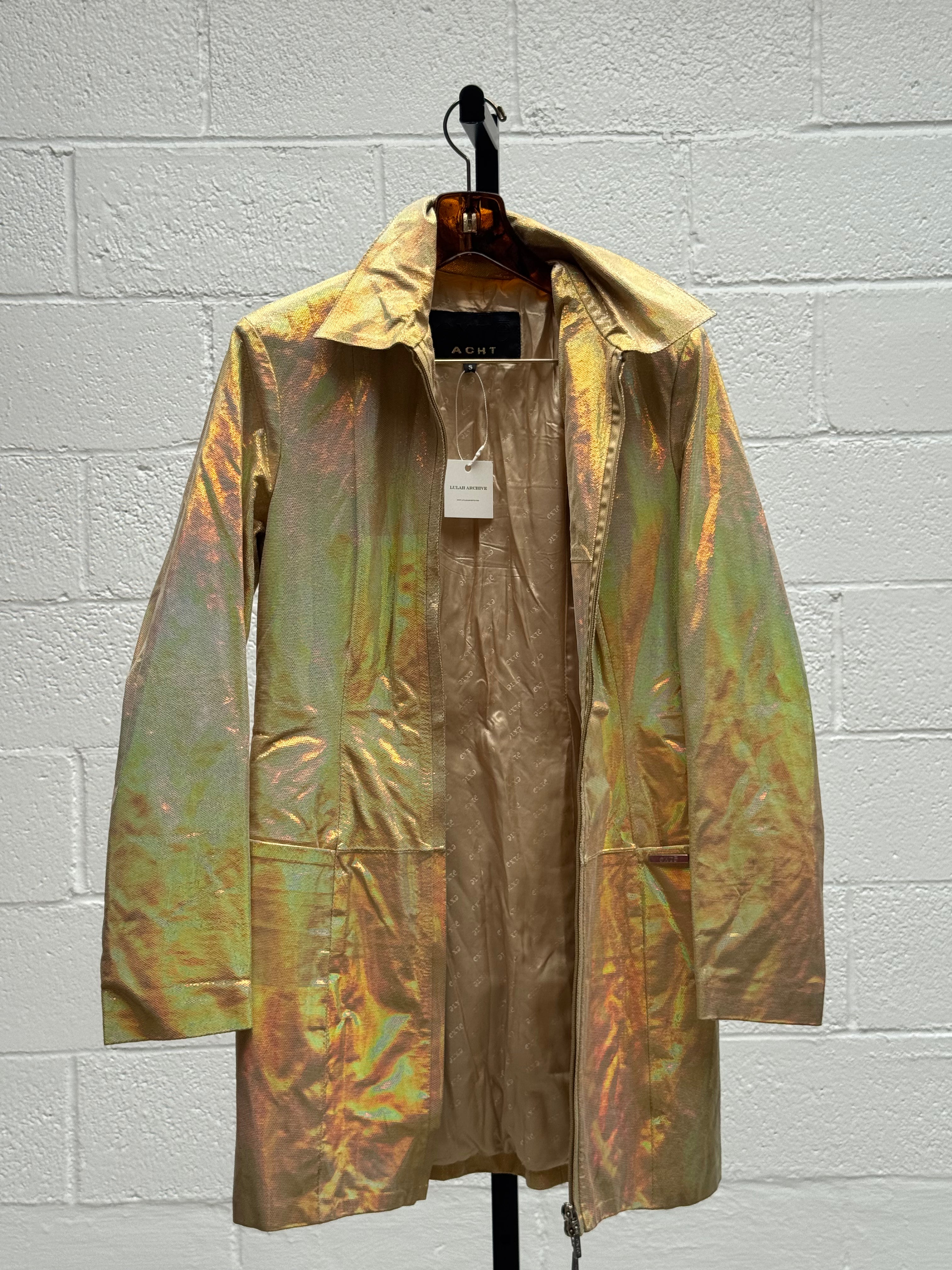 Metallic Gold Leather Suit