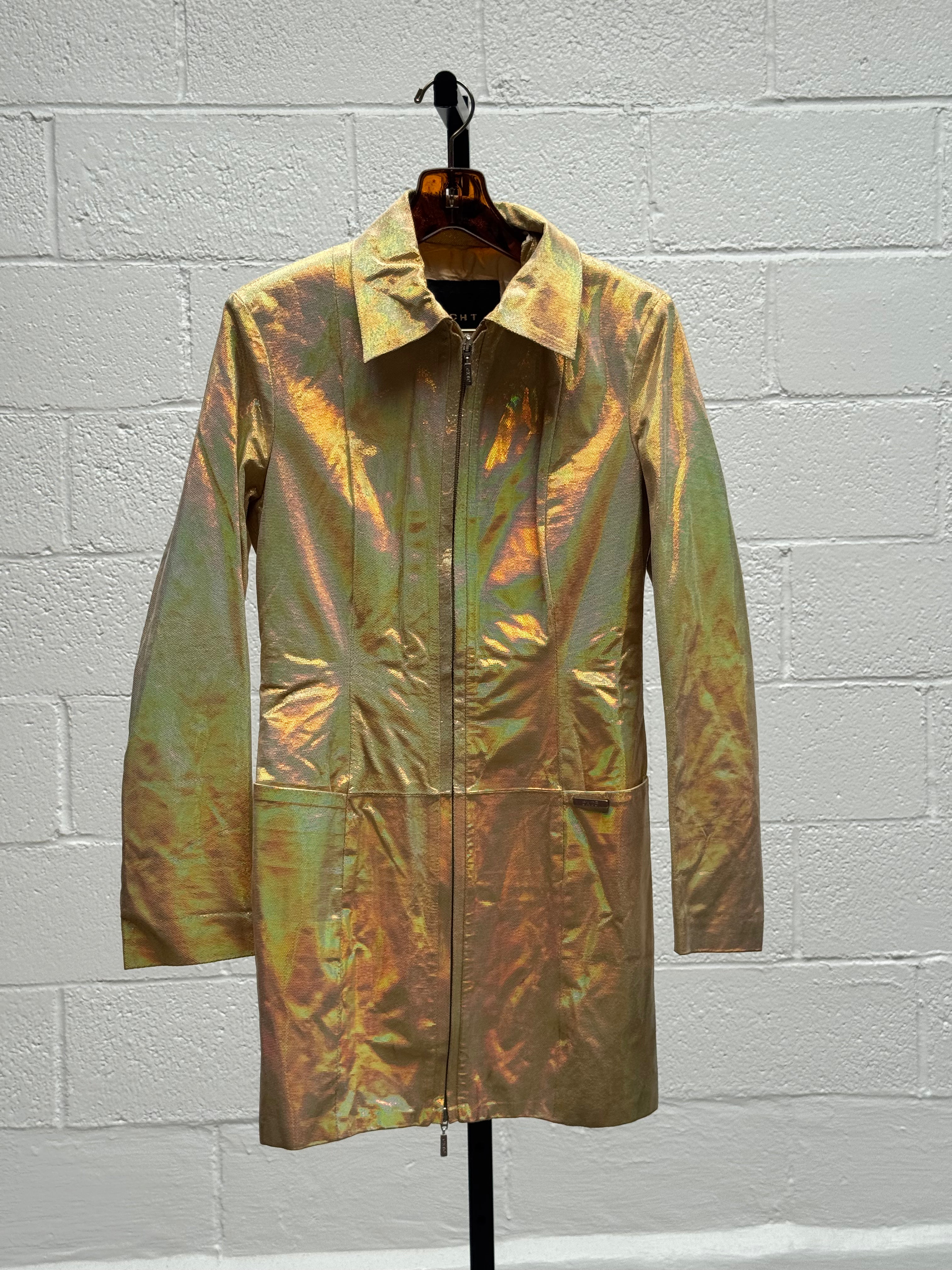 Metallic Gold Leather Suit