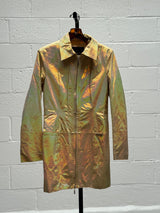 Metallic Gold Leather Suit