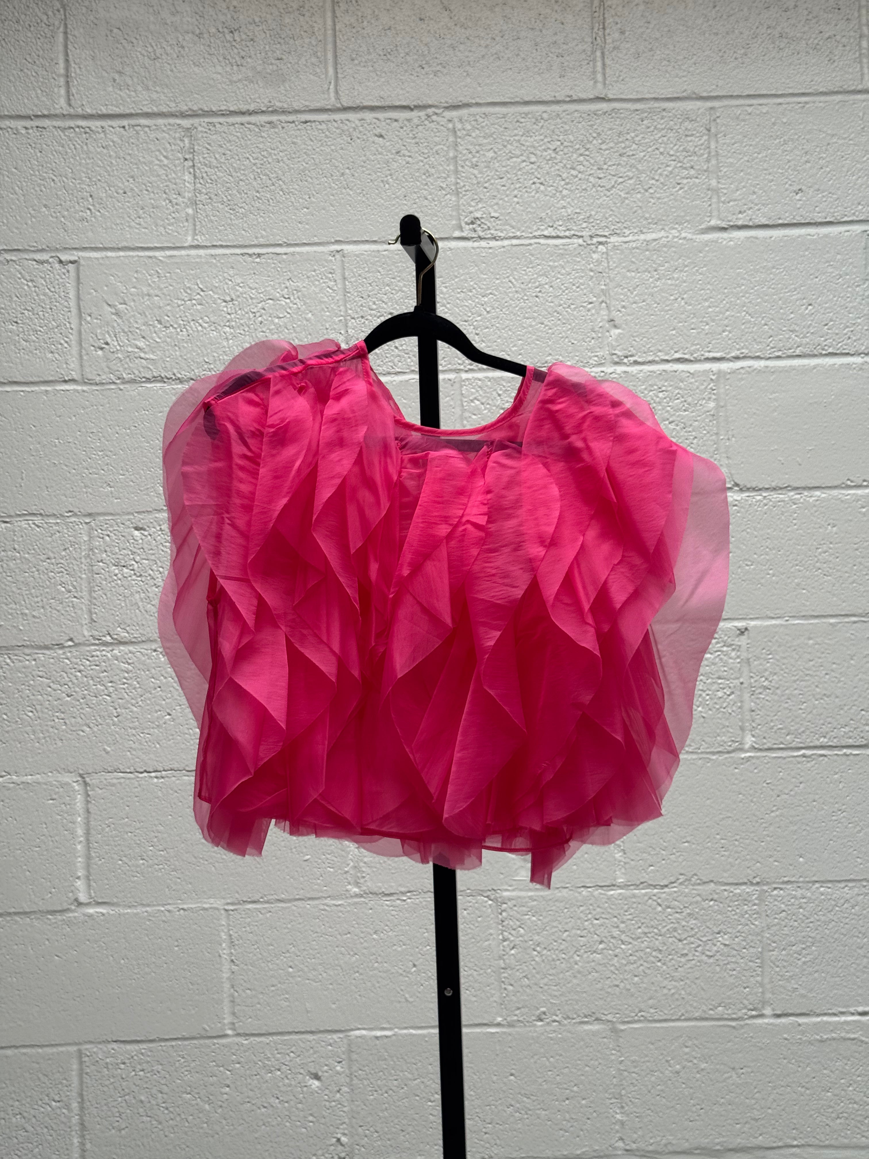 Pink Ruffle Top