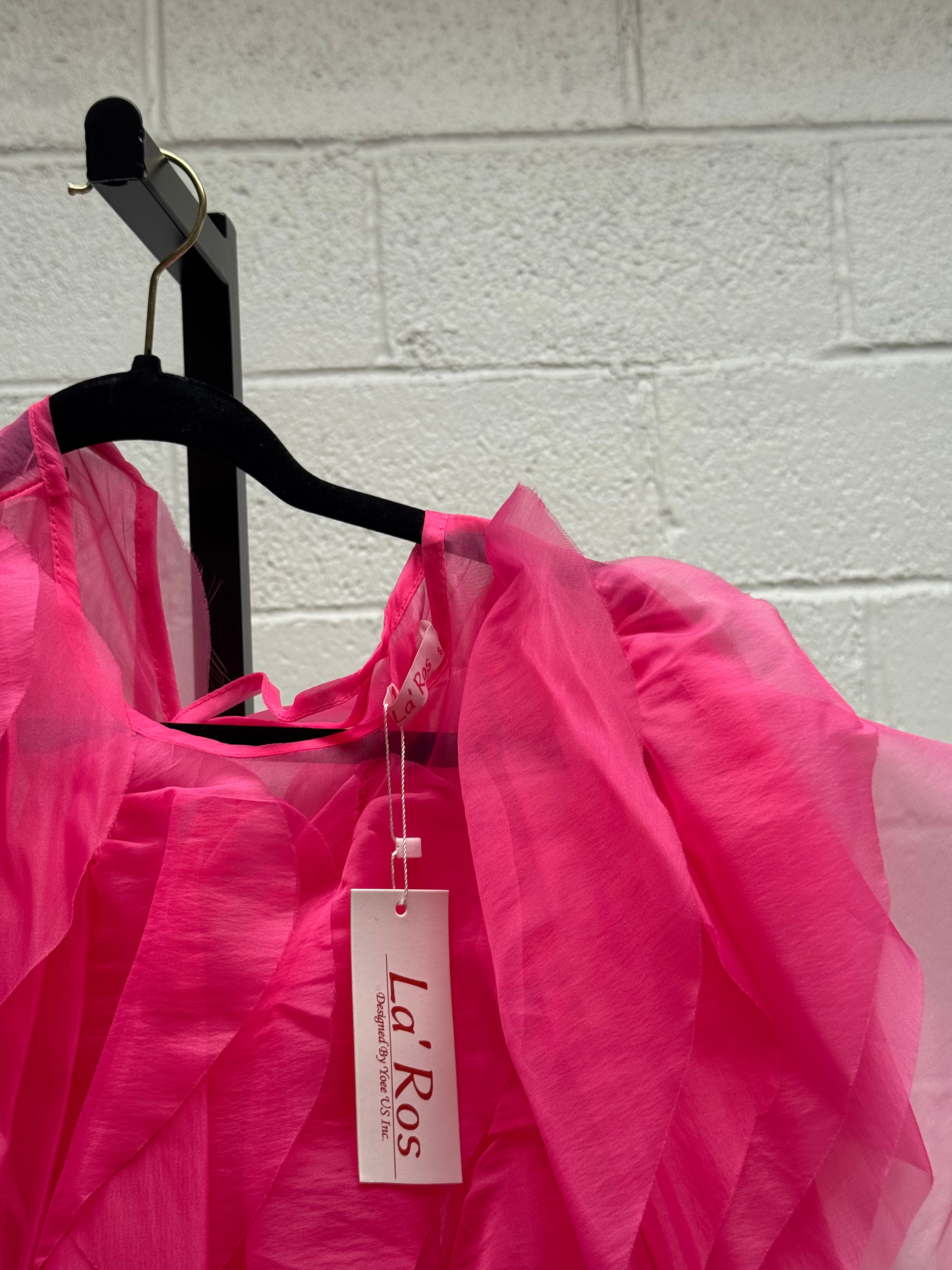 Pink Ruffle Top