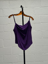 Purple and Gold Silk Suit Set