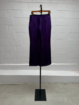 Purple and Gold Silk Suit Set