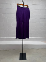 Purple and Gold Silk Suit Set