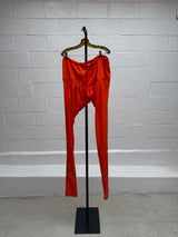 Fluro Orange SIlk Indian Set