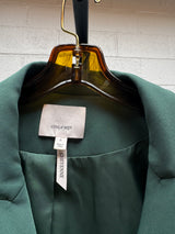 Green Jacket and Pant Set with Rhinestone Fringe