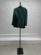 Green Jacket and Pant Set with Rhinestone Fringe